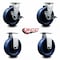 Service Caster Tool Box Caster Wheel Set 6'' Solid Polyurethane Swivel Casters, 4PK TOOL-SCC-20S620-SPUR-TLB-2-R-2 - alternate 5